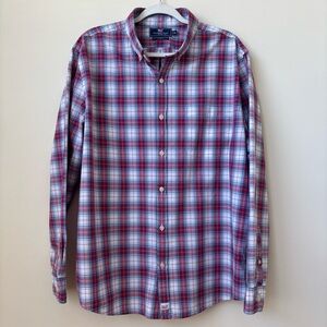 Vineyard Vines Men's Long Sleeve Slim Fit Murray Plaid Button Up Size XL